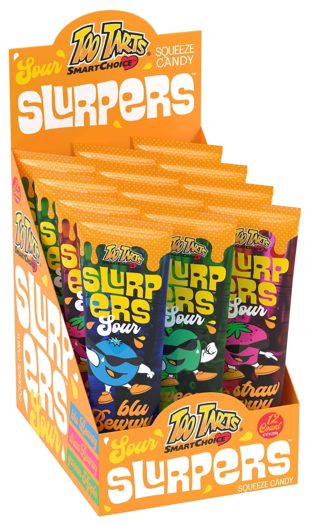 Too Tarts 12 Ct Sour Slurpers Tubes