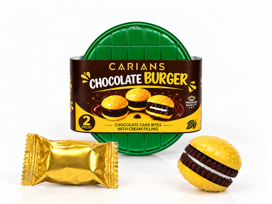 Chocolate Burger–Oreo Cake Bites with Cream Filling (2piece)