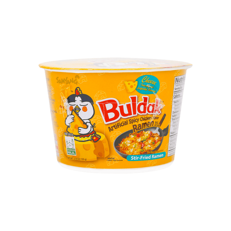 BULDAK STIR-FRIED RAMEN - HOT CHICKEN FLAVOR (CHEESE, BIG BOWL) (KOREA)