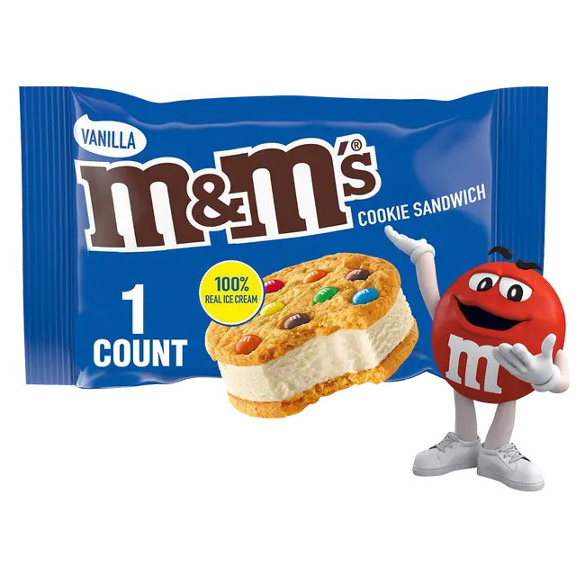 M&M COOKIE SANDWICHES VANILLA (USA)