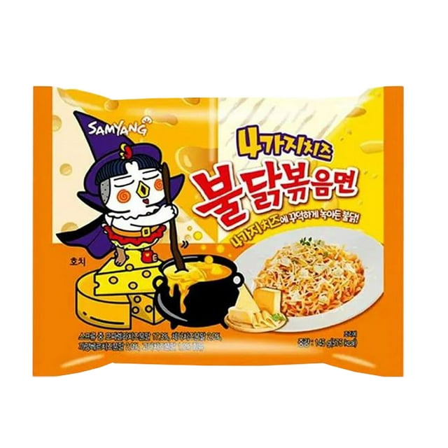 BULDAK QUATTRO CHEESE HOT CHICKEN FLAVOR STIR-FRIED RAMEN (KOREA)