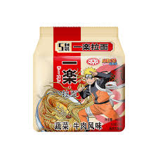 NARUTO ICHIERAKU BEEF RAMEN INSTANT NOODLES (PACK) (CHINA)