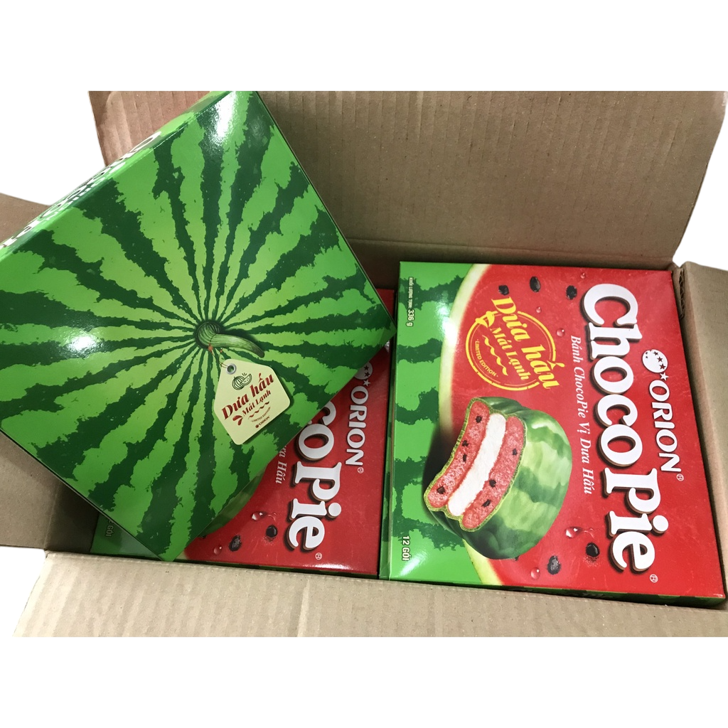 Orion Choco Pie Watermelon (Vietnam)