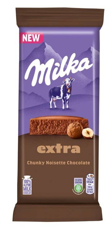 Milka Extra Chunky Noisette Chocolate 190g