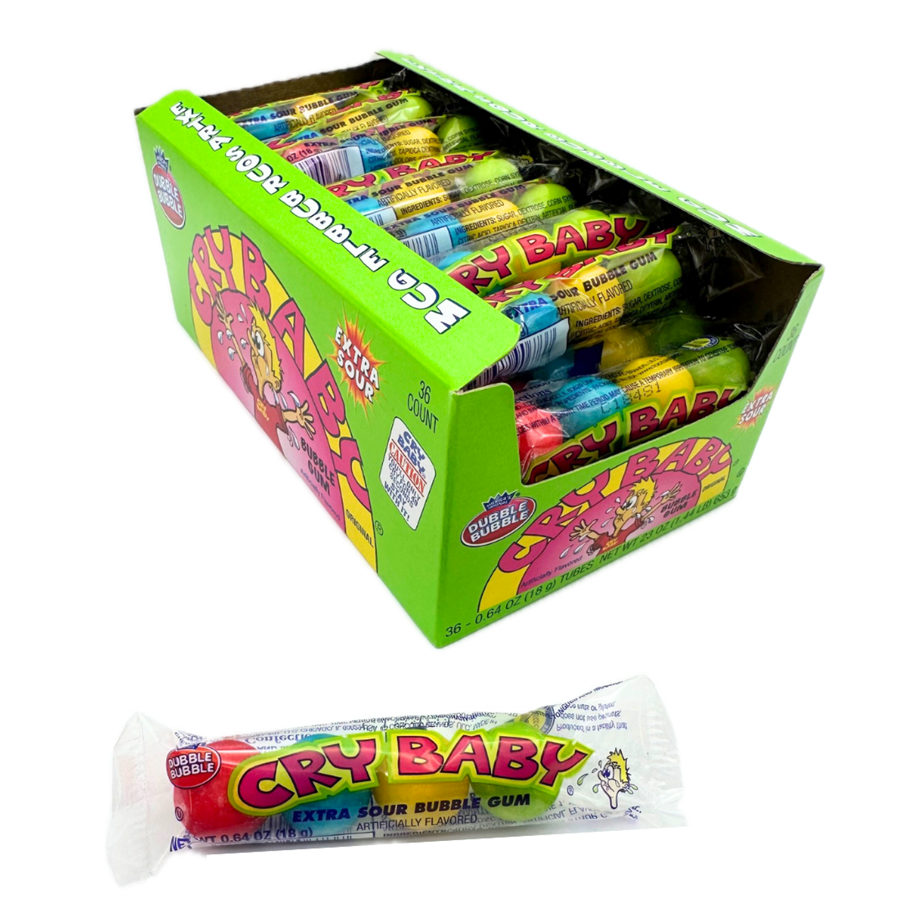 Cry Baby Sour Bubble Gum 4pc