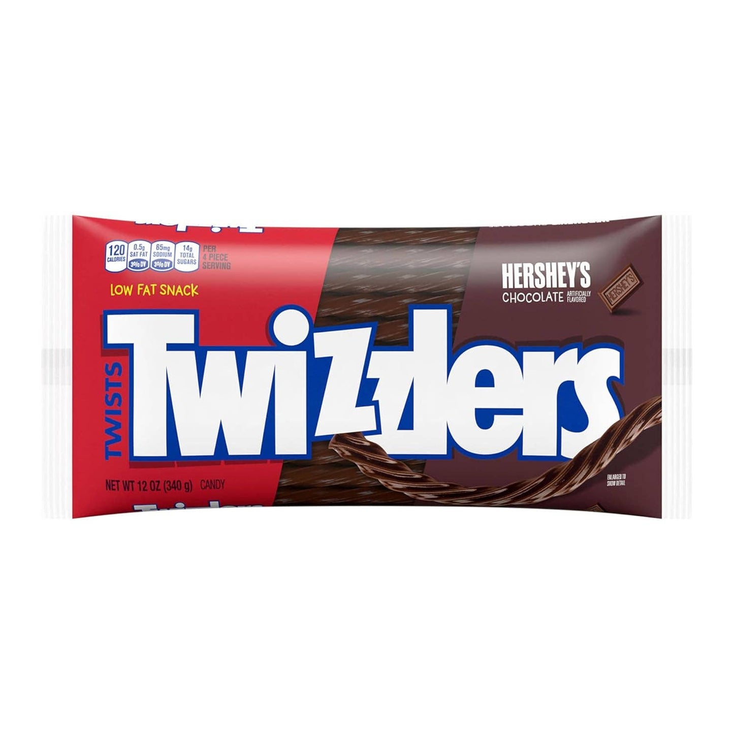 Twizzlers Hersheys Chocolate Flavor Licorice Twists 12oz