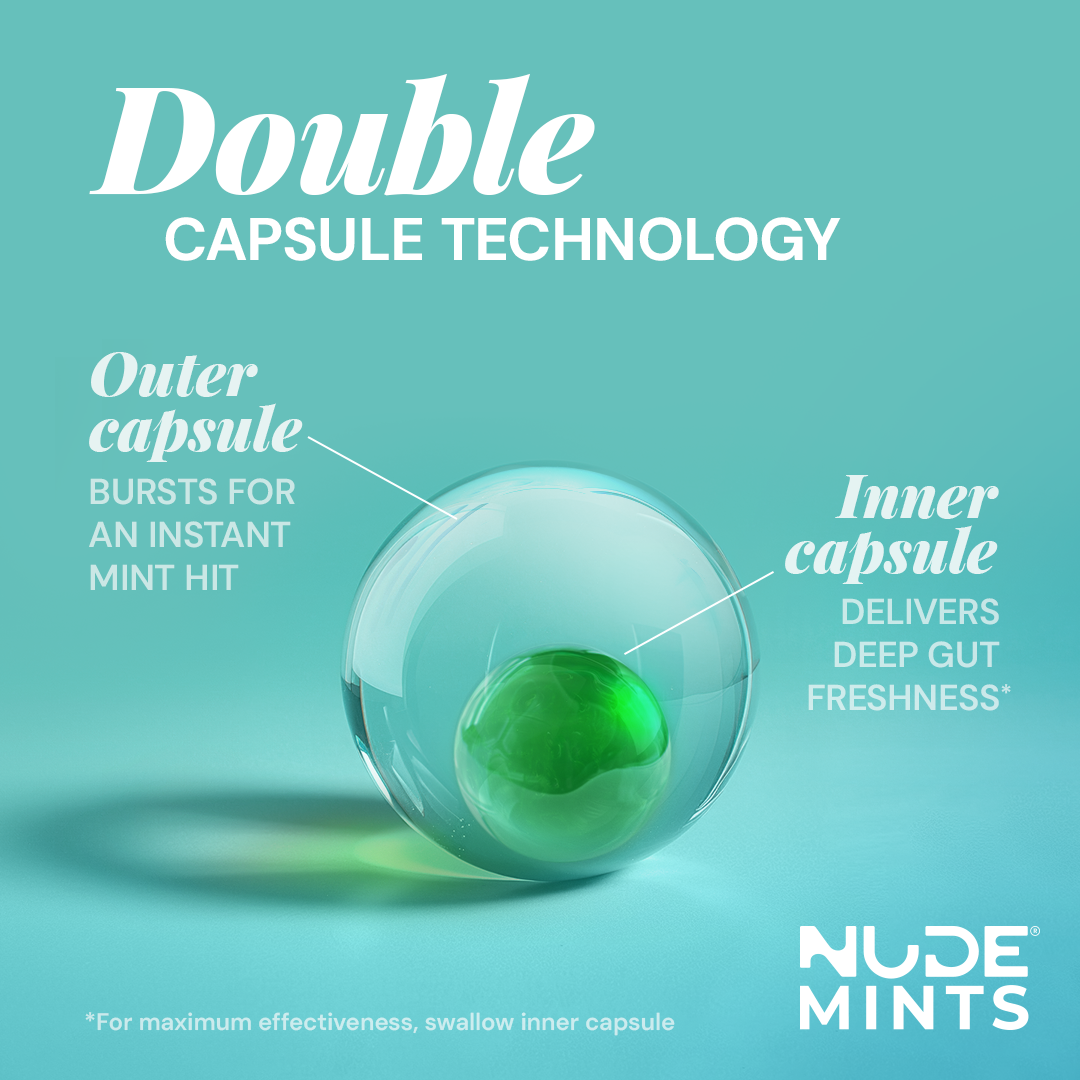 NUDE Mints - Dual Action Liquid Mint Capsules (Spearmint)
