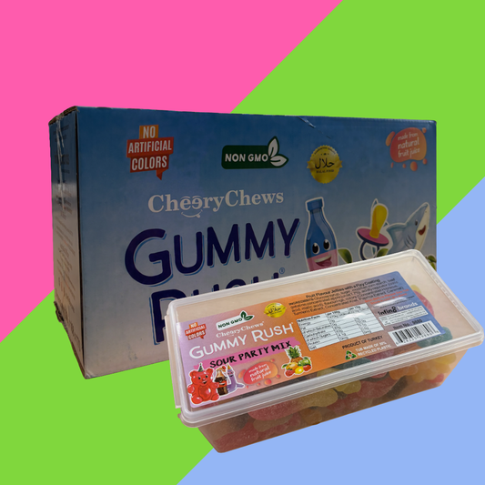 Gummy Rush Halal Candy Tubs