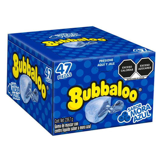 Bubbaloo Gum Blueberry 47pcs (Mexico)