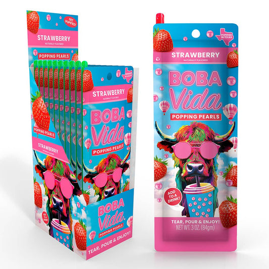 BobaVida Popping Boba -Summer Strawberry