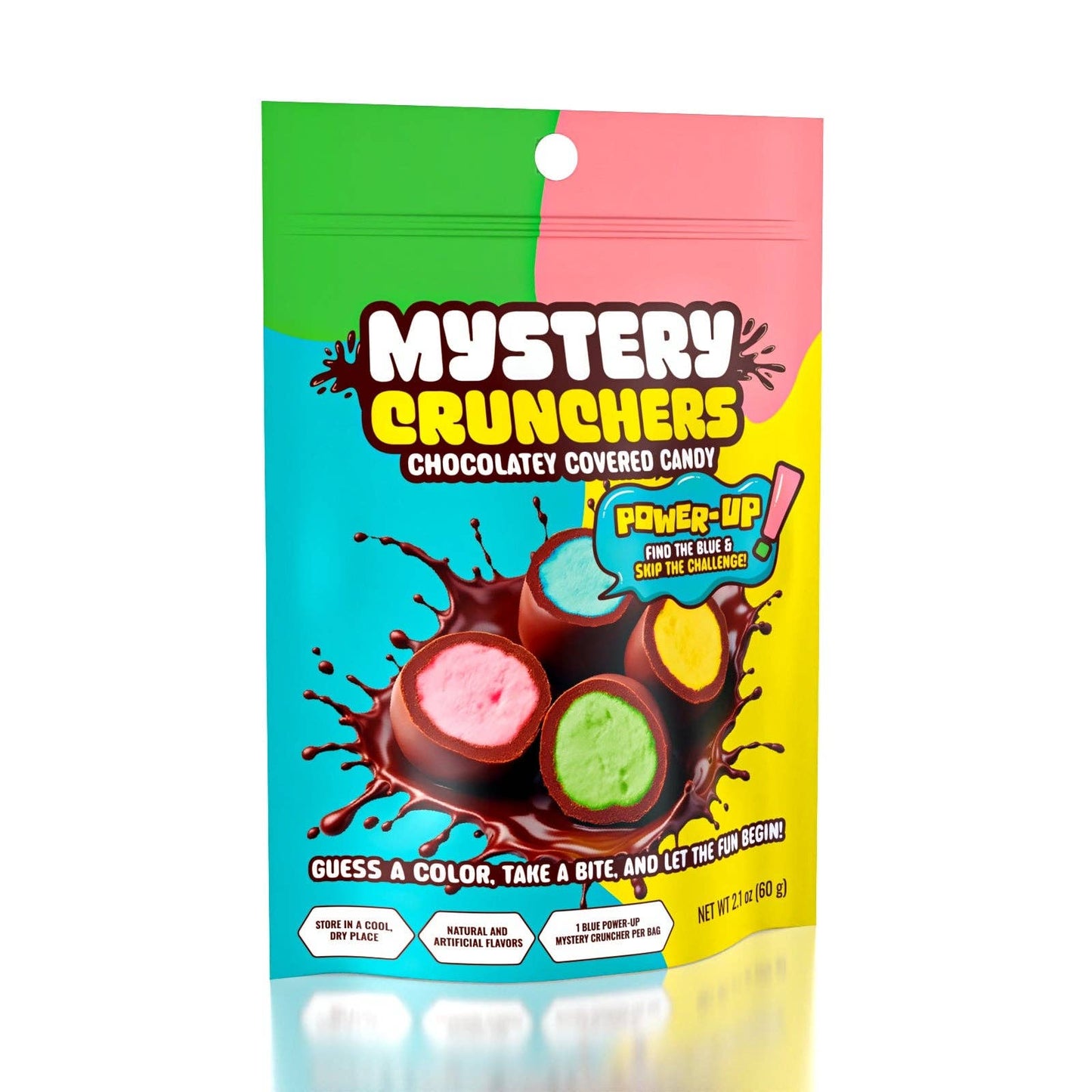 Mystery Crunchers Power-Up! Candy Color Reveal Chocolate Bites (60g)
