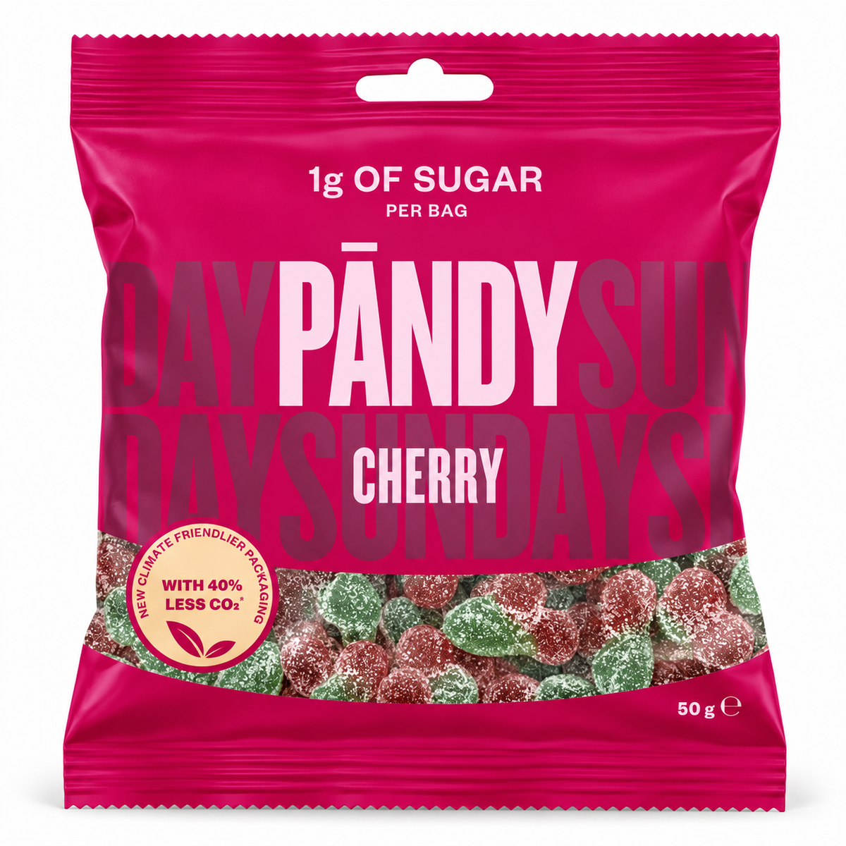 Pändy Cherry – Low-Sugar Swedish Gummy Candy (50gr)