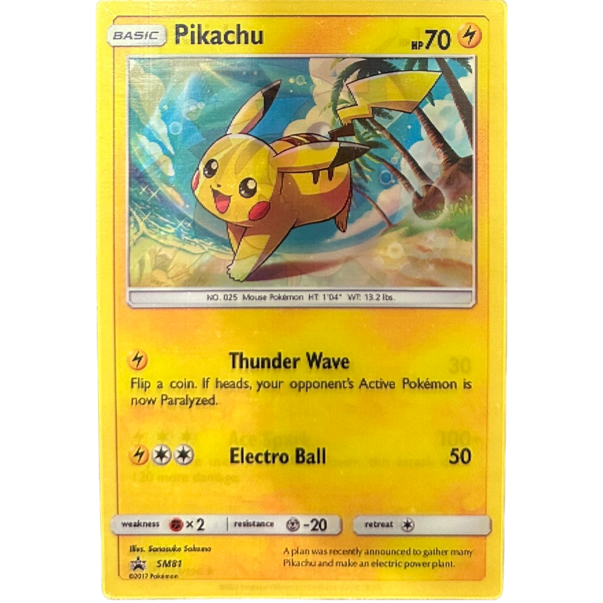 Pikachu Card Anime 3D Sticker – Exotic Snack Guys
