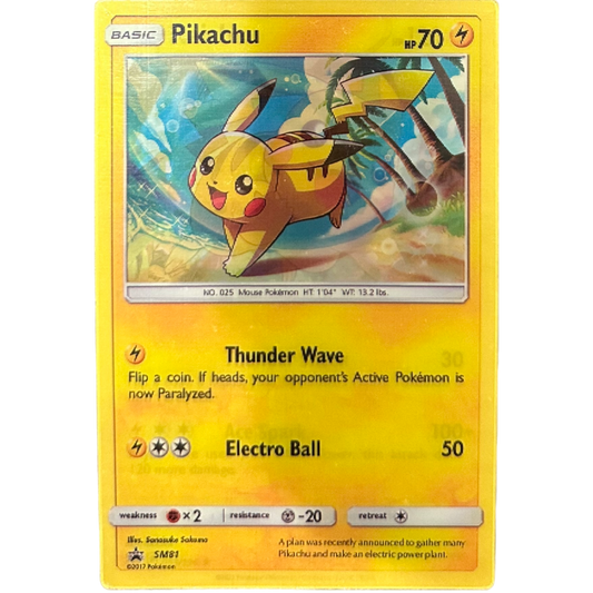 Pikachu Card Anime 3D Sticker
