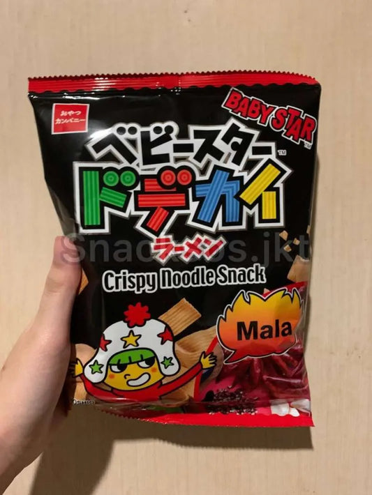 OYATSU BABY STAR CRISPY WIDE NOODLE SNACK ORIGINAL SPICY MALA (TAIWAN)