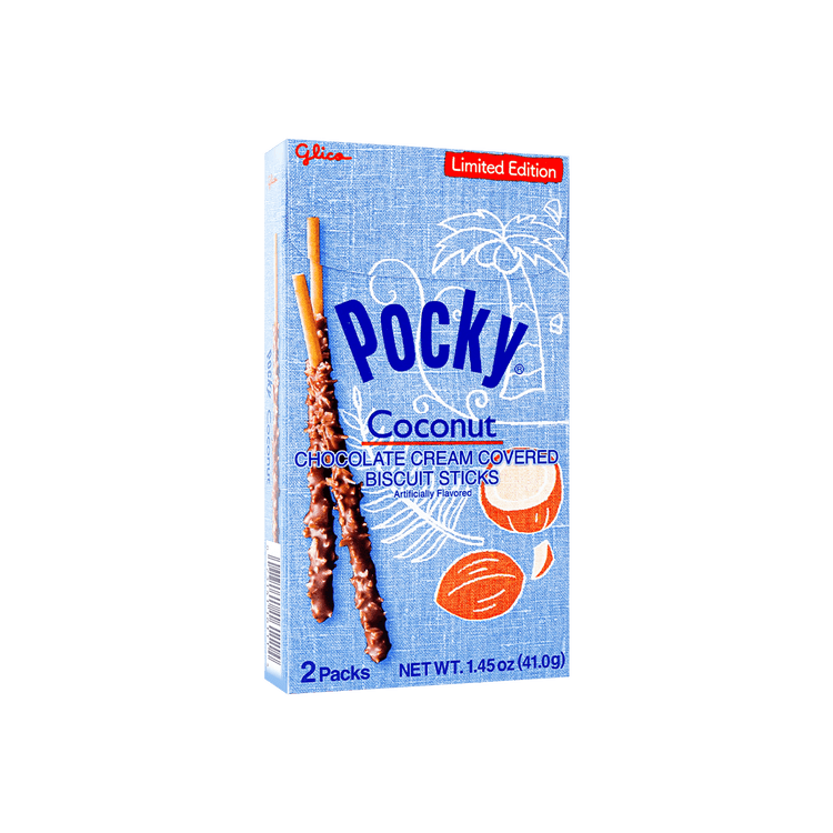 JAPANESE COCONUT CHOCOLATE POCKY COOKIE STICKS (JAPAN)