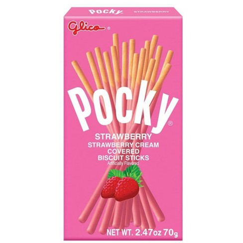 POCKY STRAWBERRY CREAM COOKIE STICKS (JAPAN)