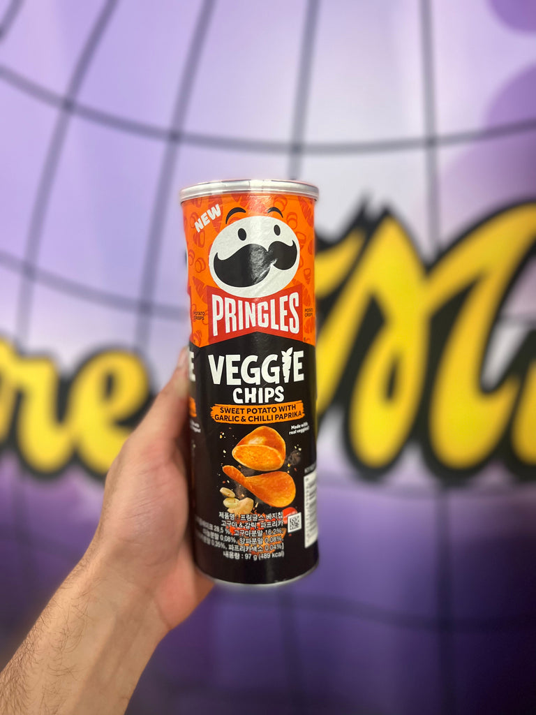PRINGLES VEGGIE CHIPS SWEET POTATO GARLIC CHILI PAPRIKA (KOREA)