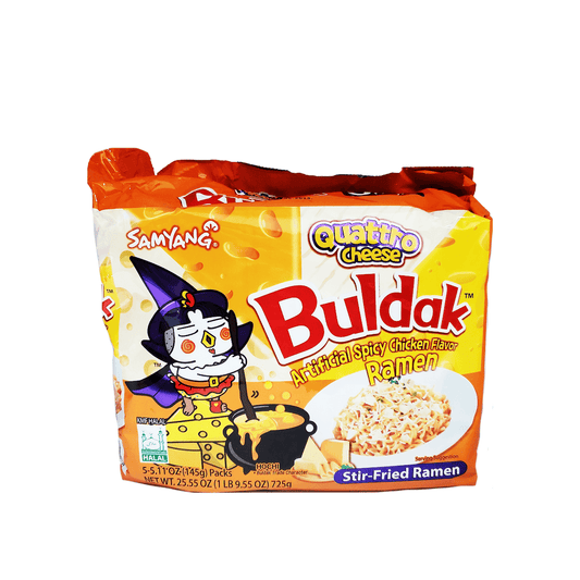 BULDAK QUATTRO CHEESE SPICY CHICKEN RAMEN (PACK) (KOREA)