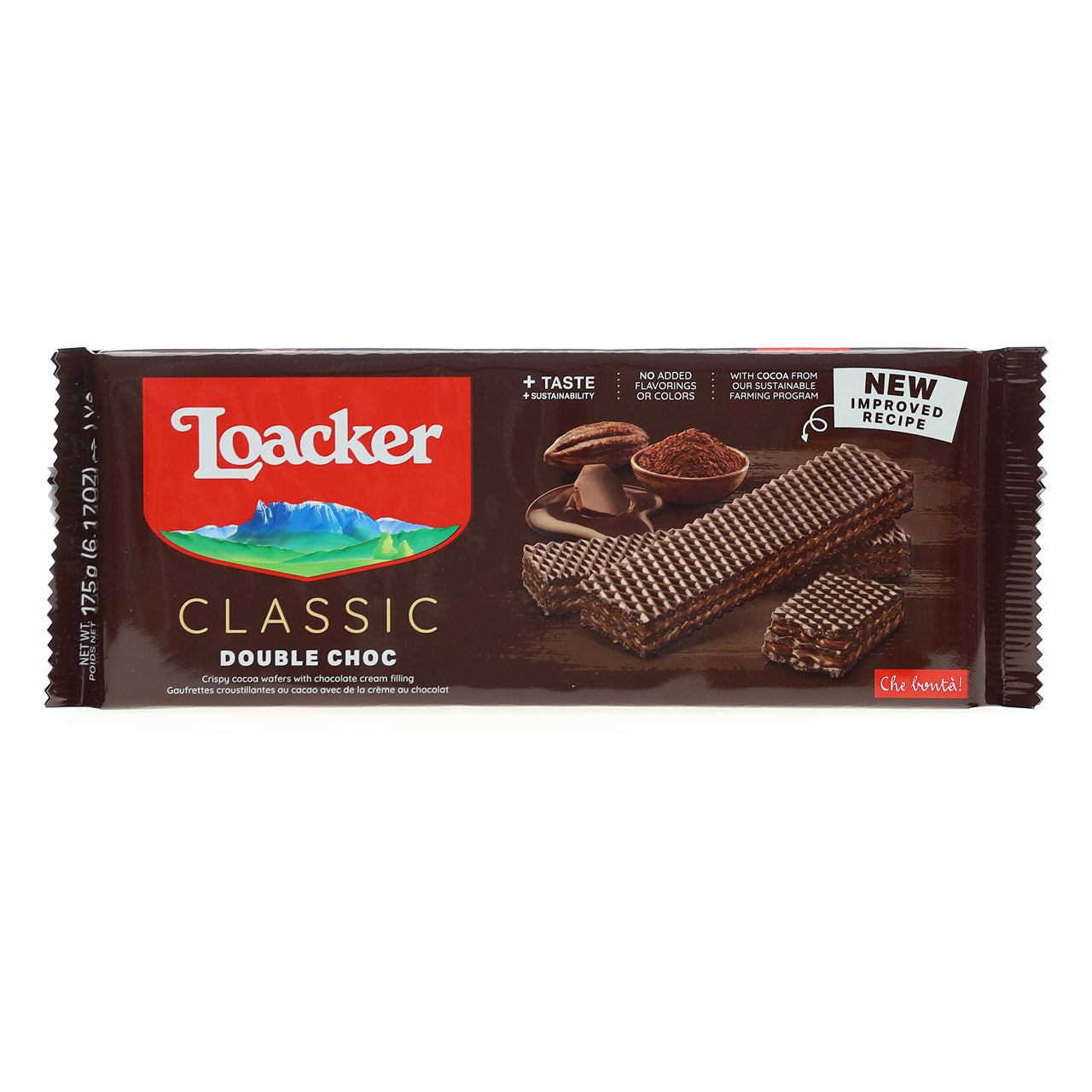 LOACKER - DOUBLE CHOC WAFER FAMILY SIZE (ITALY)