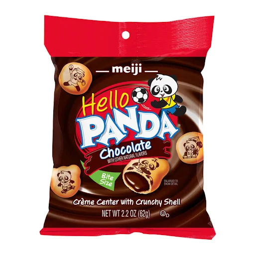 MEIJI HELLO PANDA CHOCOLATE CREME FILLED COOKIES BAG (USA)